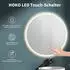HOKO Malaga Badspiegel Rund 60cm LED Touch Metall Rahmen (Malaga)