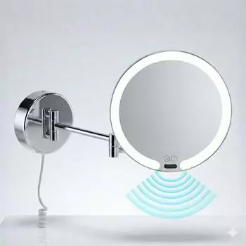 Libaro Vittoria LED-Kosmetikspiegel 7x Vergrößerung Sensor & Dimmer Wandmontage (40019M7X)