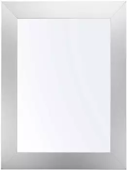 Gift Decor Wandspiegel mit Holzrahmen, 38x48cm, silber
