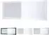 Vladon Lima V3 Wandspiegel, rechteckig, grau hochglanz (139x55cm)