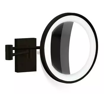 Decor Walther BS 40 LED Wandkosmetikspiegel 10x Vergrößerung 6W 2700-4000K schwarz matt (DEC-0124260)