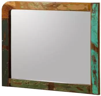 Massivmoebel24 Spiegel SIXTIES #115 Altholz mehrfarbig lackiert 100x80cm (09-390-815-0015)