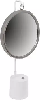 Kayoom Eleganca 225 Tischspiegel Metall/Glas wei&szlig;/silber (QWEBS-WHT-SIV)