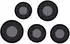 Mirrors and More Lia Spiegel-Set 5-teilig Metallrahmen Schwarz/Goldgelb