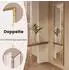 Costway Ganzkörperspiegel 2-in-1 Stand- und Wandspiegel 160x40cm, gold