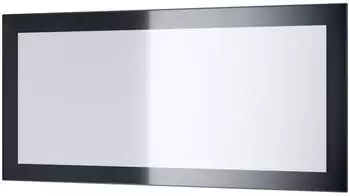 Vladon Lima V1 Wandspiegel rechteckig, schwarz hochglanz, 89x45cm