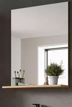 Inn.Furn Shawn Wandspiegel mit Ablage, Eiche Artisan, 60x79cm (GE70121-08)