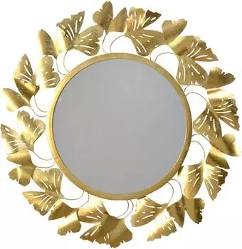 HOFMANN LIVING AND MORE Jasmin Wandspiegel, gold, Metall, &Oslash;82cm (48375045-0)