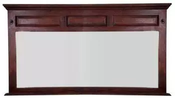 Massivmoebel24 Oxford Wandspiegel Akazienholz nougat lackiert 160x87cm (09-390-620-4503)