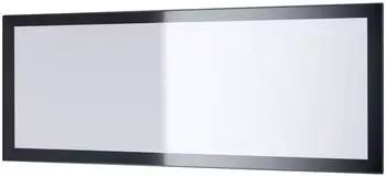Vladon Lima V3 Wandspiegel mit Rahmen, Schwarz Hochglanz, 139x55cm (50002092)
