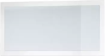 Vladon Lima Wandspiegel Rechteckig Wei&szlig; Hochglanz 110x52cm
