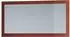 Vladon Lima Wandspiegel mit Rahmen, bordeaux hochglanz, 110x52cm