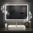 CLP Jaffrey Badspiegel LED dimmbar Bluetooth-Lautsprecher Anti-Beschlag IP44 (327302)