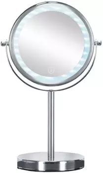 Kleine Wolke Bright Mirror Kosmetikspiegel rund LED 5-fach Vergr&ouml;&szlig;erung Chrom (5887124886)