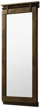 Massivmoebel24 Railway Wandspiegel Mangoholz, braun lackiert, 59x145cm (09-390-772-3110)