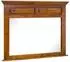 Massivmoebel24 Oxford Wandspiegel Akazie honig lackiert 110x87cm (09-390-610-0128)