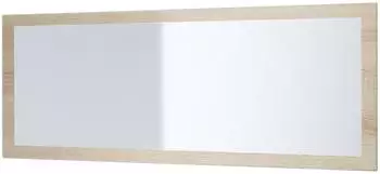 Vladon Lima V3 Wandspiegel rechteckig, Eiche San Remo, 139x55cm