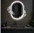 CLP Karishma Badspiegel LED 70x50cm, Anti-Beschlag, dimmbar, Bluetooth (326289)