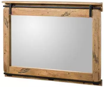 Massivmoebel24 Railway Spiegel Mangoholz 114x6x80cm natur lackiert (09-390-772-0078)
