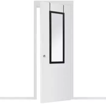 Atmosphera T&uuml;rspiegel Aluminium schwarz 36x110cm