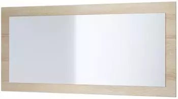 Vladon Lima Wandspiegel mit Rahmen, Eiche s&auml;gerau, 89x45cm
