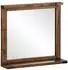 Woodkings Cancun Wandspiegel mit Ablage, Massivholz, 70x65cm (A2301)