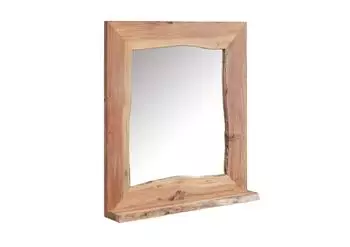 Massivmoebel24 Pure Acacia Badspiegel Akazie natur lackiert 70x12x78cm (09-900-886-6012)