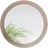 Vladon Globe runder Wandspiegel mit MDF-Rahmen, bronze, 50cm (50027528)