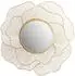 Wohnling Wandspiegel Rose rund, Metall gold, 77cm (WL7.122)