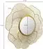 Wohnling Wandspiegel Rose rund, Metall gold, 77cm (WL7.122)