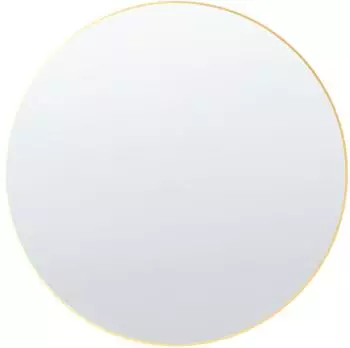 Beliani Annemasse runder Wandspiegel, Metallrahmen, gold, ⌀80cm (Annemasse)