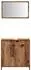 vidaXL Badschrank mit Spiegel Holzwerkstoff, Altholz-Optik, braun (856042)