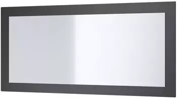 Vladon Lima V1 Wandspiegel rechteckig, schwarz matt, 89x45cm