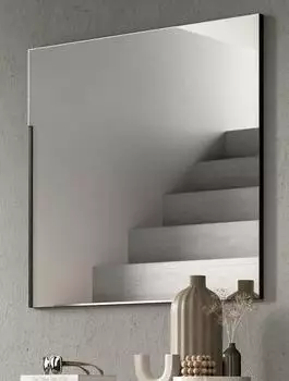 Inn.Furn Cooper Wandspiegel, grau, 80x73cm