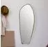 Finebuy Wandspiegel organische Form, asymmetrisch, gold, 33x90cm (FB102504)