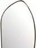 Finebuy Wandspiegel organische Form, asymmetrisch, gold, 33x90cm (FB102504)