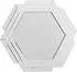 Kayoom Artemis 1610 Wandspiegel Metall, silber, 80x85cm