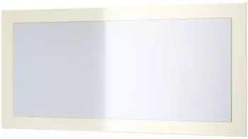 Vladon Lima V1 Wandspiegel rechteckig, Creme Hochglanz, 89x45cm
