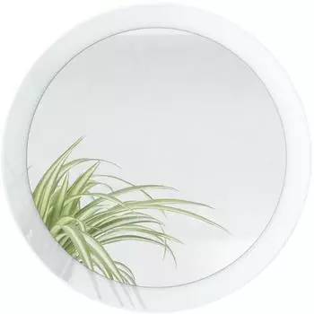 Vladon Globe Wandspiegel rund, MDF-Rahmen, wei&szlig; hochglanz, 50cm (Globe 50)
