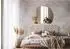 Tulup Boho-inspirierter Hängespiegel Rund 64x70x0.4cm