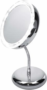 Adler AD 2159 LED-Kosmetikspiegel rund, tragbar, silber (Adler_AD 2159)