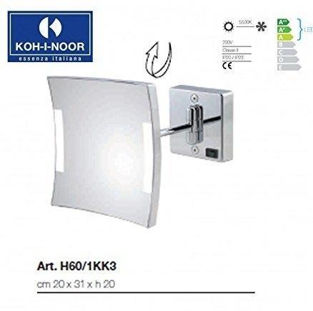 KOH-I-NOOR Quadrolo H60-1KK3 LED Wandspiegel