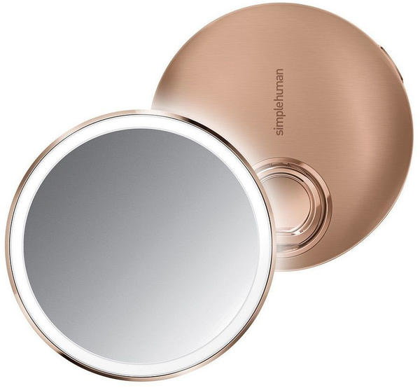 Simplehuman Sensorspiegel kompakt 10 cm rund roségold (ST3031)