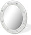 vidaXL Wall Mirror synthetic leather silver