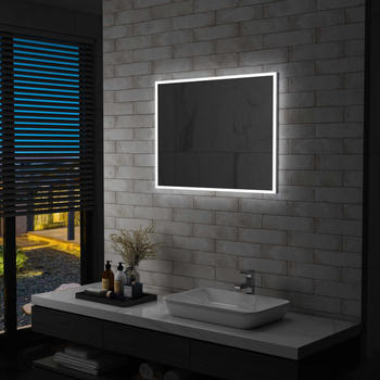 vidaXL Wall Mirror LED 80 x 60 cm