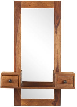 vidaXL Cosmetic Mirror Two Drawers
