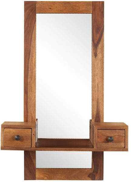 vidaXL Cosmetic Mirror Two Drawers