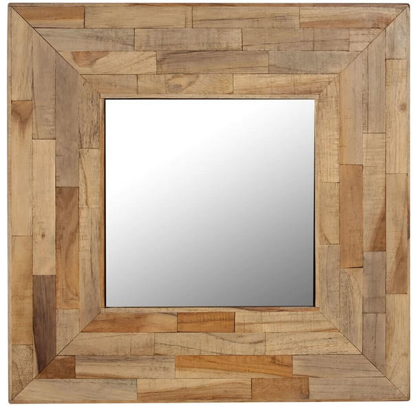 vidaXL Mirror Reclaimed Teak 50 x 50 cm