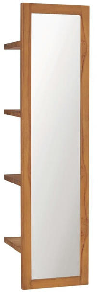 vidaXL Wall Mirror With Shelves 30 x 30 x 120 cm