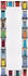 Art-Land Wandspiegel 32 bunten Haustüren (9960SD-146)